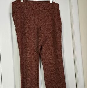NY&C NEW YORK &COMPANY Multicolor Tweed Look Pants Pull On Women's Sz XXL NWT